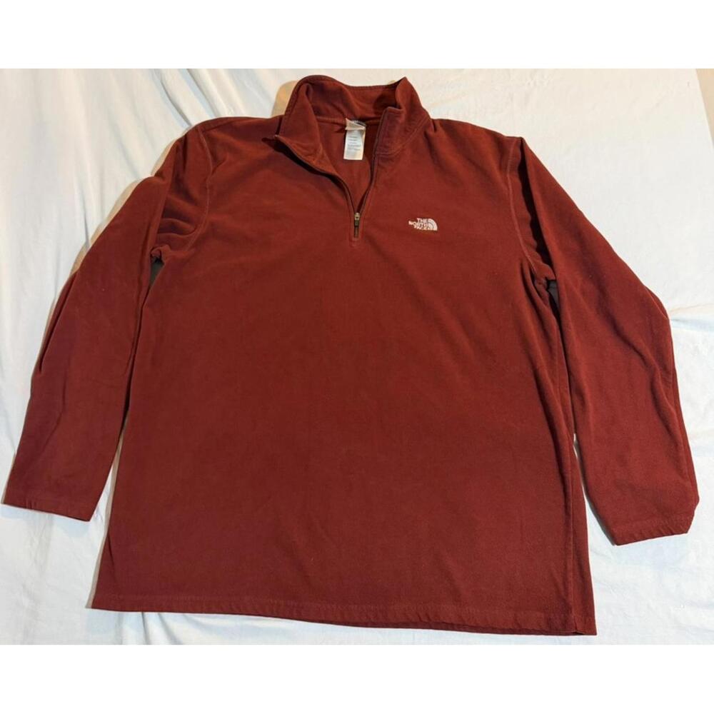 The North‎ Face Mens Quarter Zip Glacier Fleece Pullover Jacket Sweater Size XL